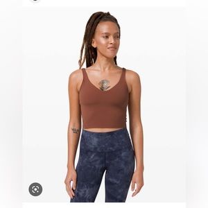 Lululemon Align Cropped Tank Ancient Copper Size 8.